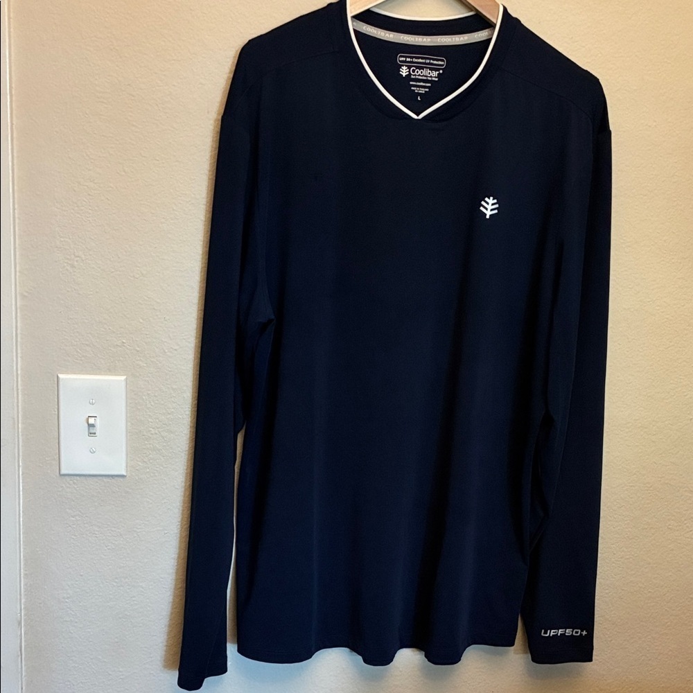 Coolibar Men's Navy Long Sleeve Tee